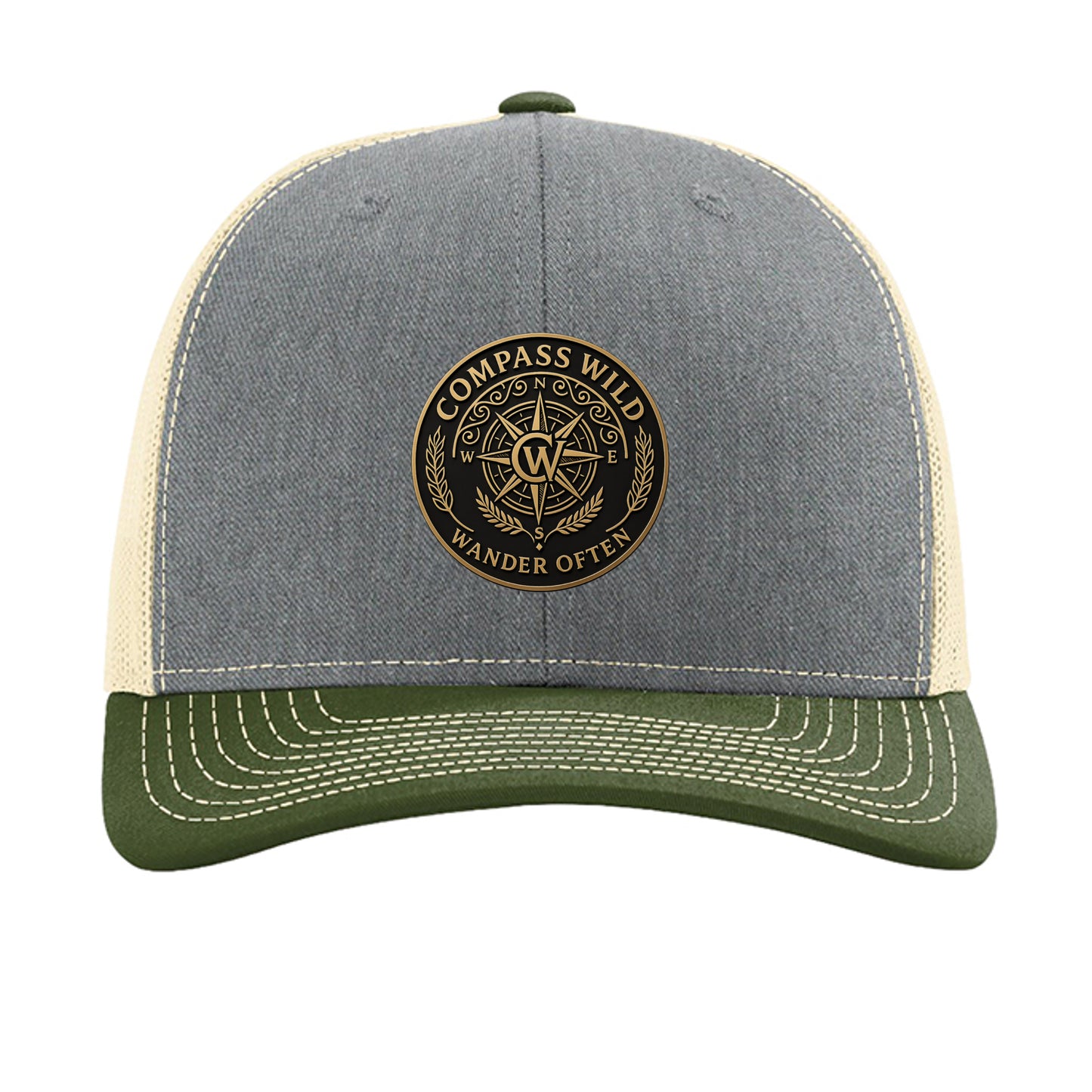 Heather Grey/ Birch/ Army Olive - 112 - FRONT