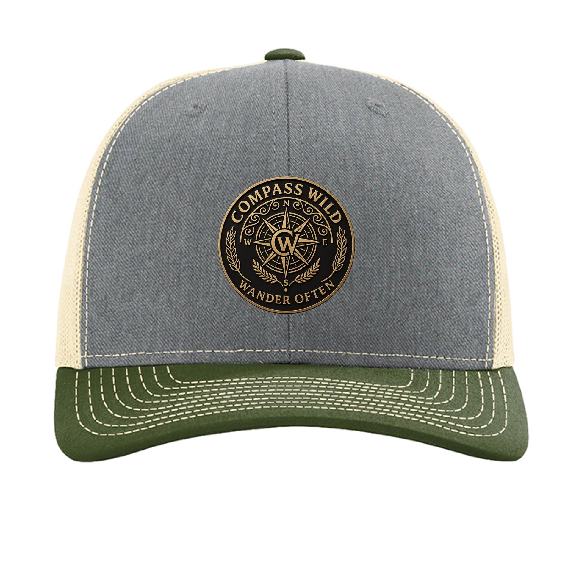 Heather Grey/ Birch/ Army Olive - 112 - FRONT